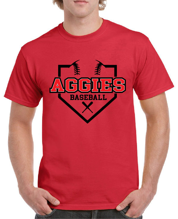 AGGIES BASEBALL FIELD WITH BATS TEE