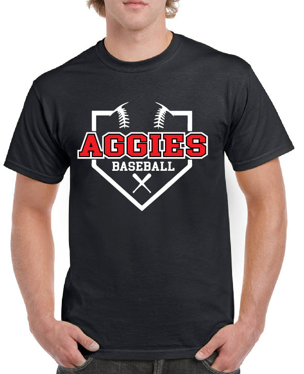 AGGIES BASEBALL FIELD WITH BATS TEE