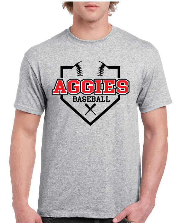 AGGIES BASEBALL FIELD WITH BATS TEE