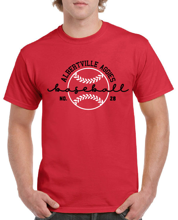 ALBERTVILLE AGGIES BASEBALL TEE