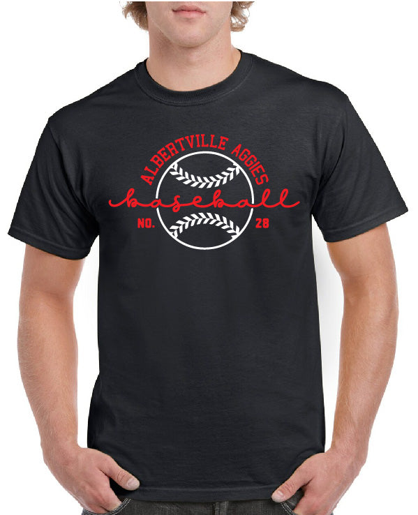 ALBERTVILLE AGGIES BASEBALL TEE