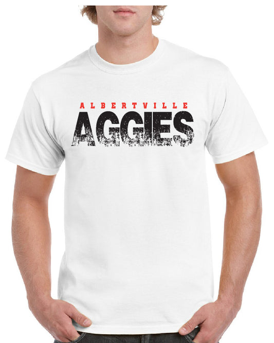 Albertville Aggies Distressed TEE