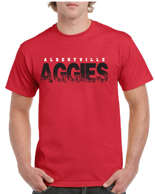 Albertville Aggies Distressed TEE