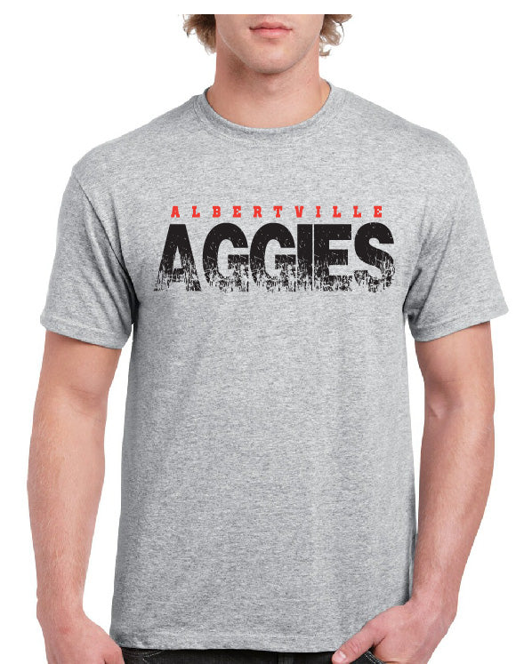 Albertville Aggies Distressed TEE