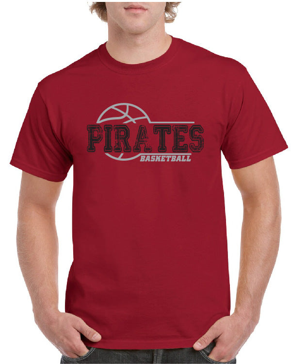 PIRATES BASKETBALL DISTRESS TEE