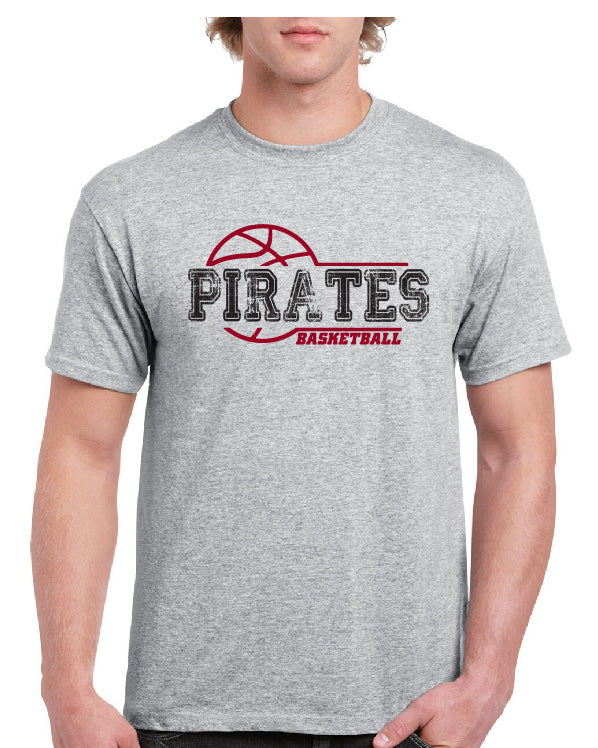 PIRATES BASKETBALL DISTRESS TEE