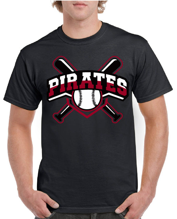 PIRATES BASEBALL SPIT COLOR TEE