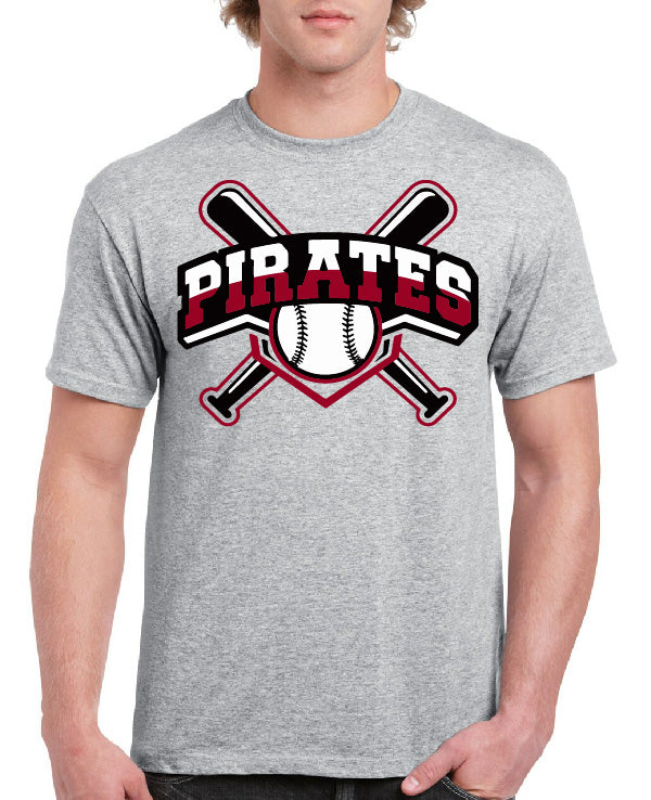 PIRATES BASEBALL SPIT COLOR TEE