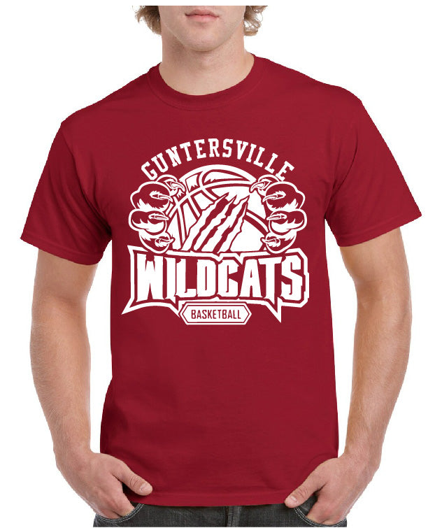 GUNTERSVILLE WILDCATS CLAW BASKETBALL TEE