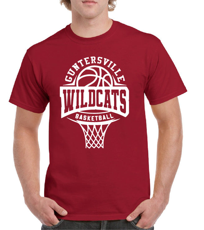 GUNTERSVILLE WILDCATS BASKETBALL HOOP TEE