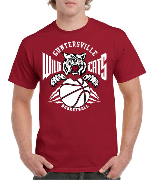 GUNTERSVILLE WILD WILDCATS BASKETBALL TEE