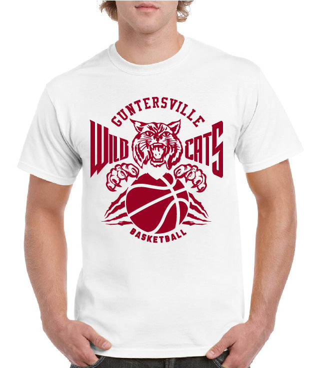 GUNTERSVILLE WILD WILDCATS BASKETBALL TEE