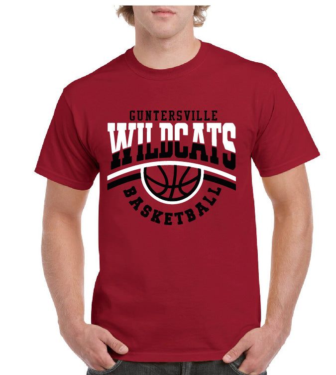 WILDCATS TWO TONED BASKETBALL TEE