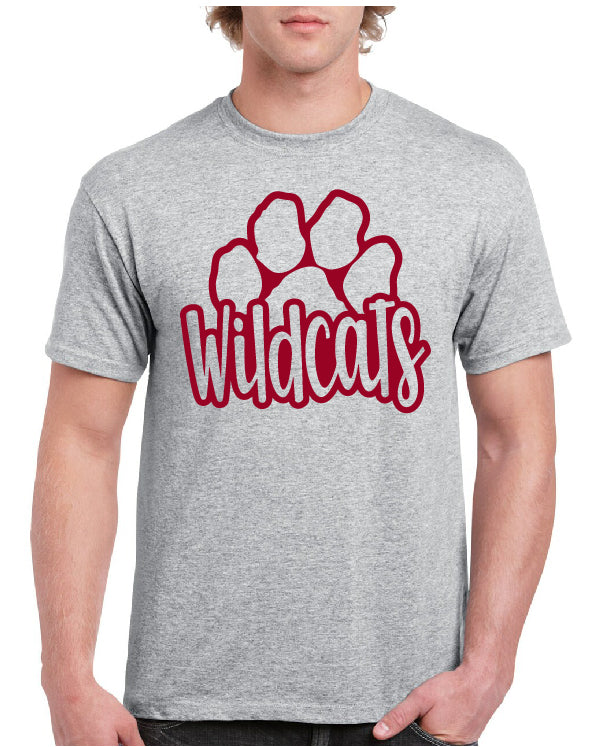 WILDCATS PAWPRINT TEE