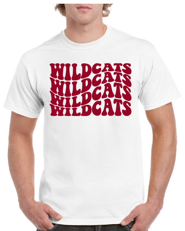 WILDCATS WILDCATS STACKED TEE