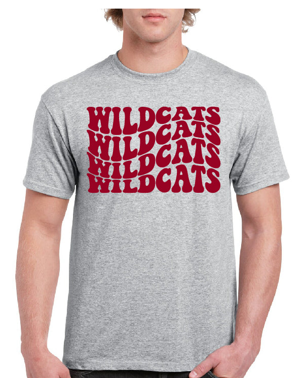 WILDCATS WILDCATS STACKED TEE