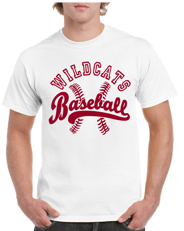 WILDCATS OUTLINE BASEBALL TEE