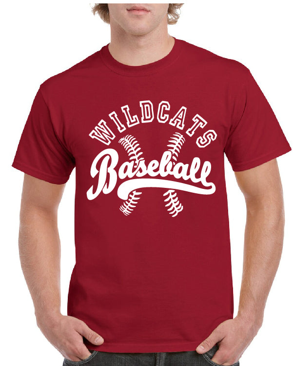 WILDCATS OUTLINE BASEBALL TEE