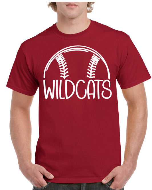 WILDCATS LARGE BASEBALL TEE