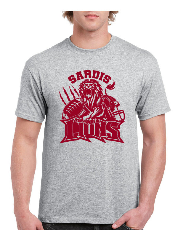 SARDIS LIONS ROAR FOOTBALL TEE