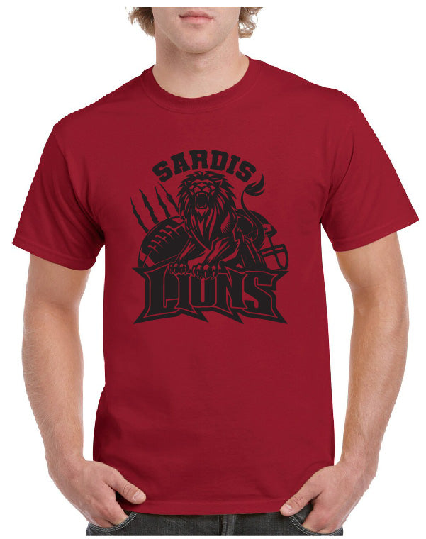 SARDIS LIONS ROAR FOOTBALL TEE