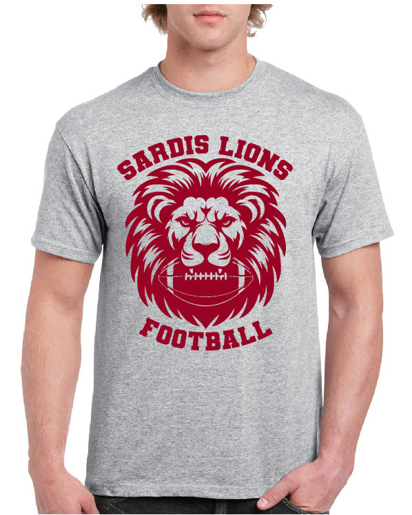 SARDIS LIONS HEAD FOOTBALL TEE