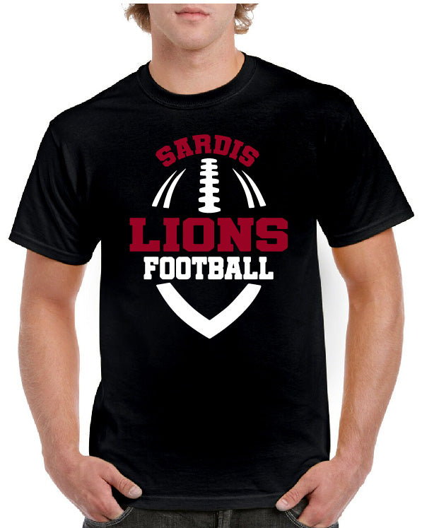 SARDIS LIONS FOOTBALL SHAPE TEE