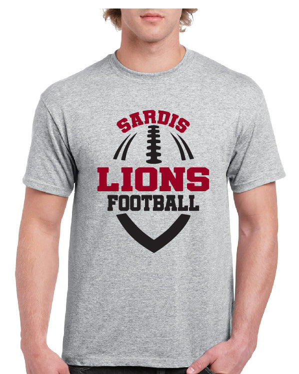 SARDIS LIONS FOOTBALL SHAPE TEE