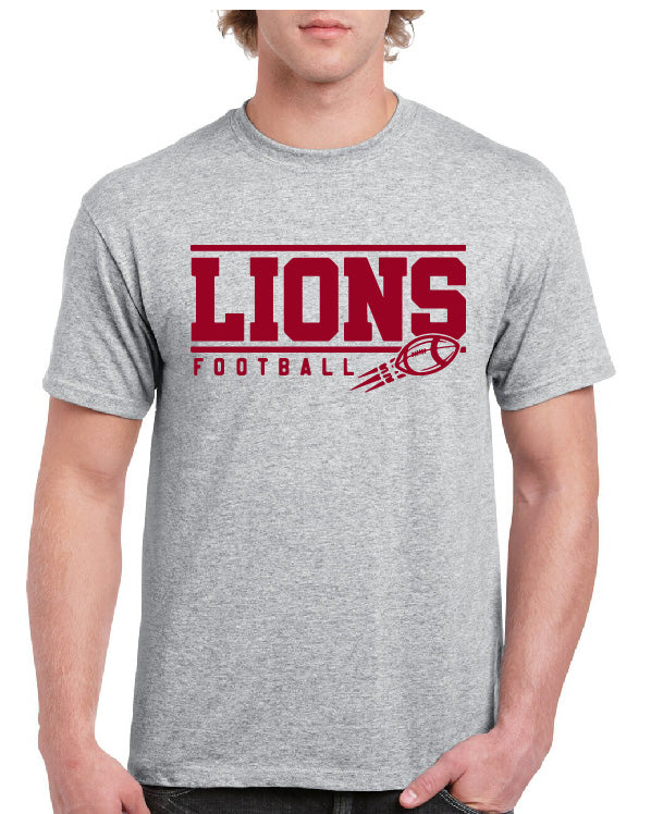 SARDIS LIONS ZOOMING FOOTBALL TEE