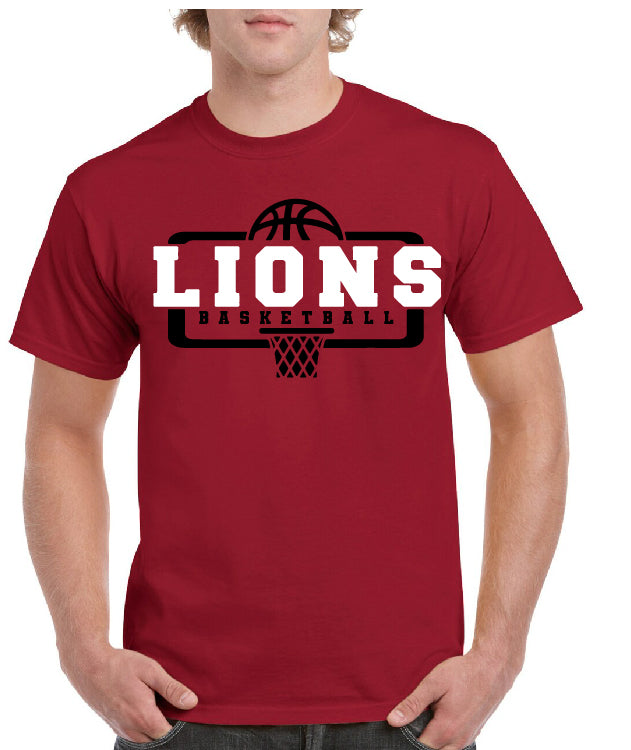 LIONS SQUARE BASKETBALL TEE