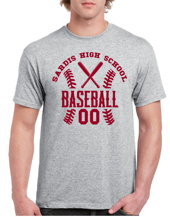 SARDIS HIGH SCHOOL BASEBALL TEE