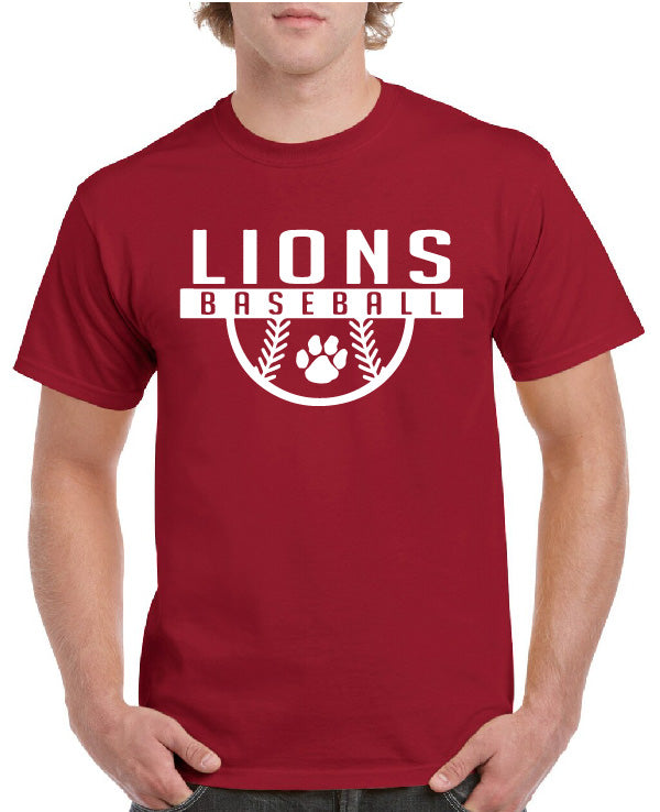 LIONS BASEBALL PAWPRINT TEE