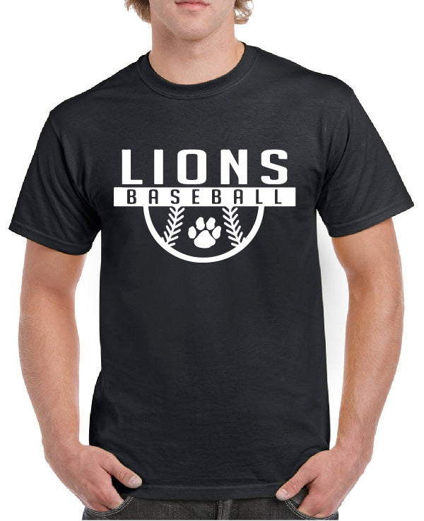 LIONS BASEBALL PAWPRINT TEE