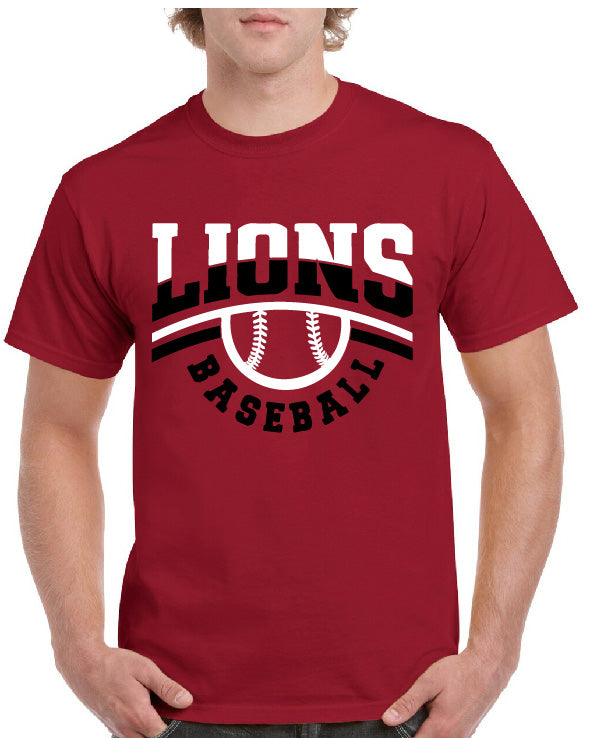 LIONS BASEBALL SPLIT TEE